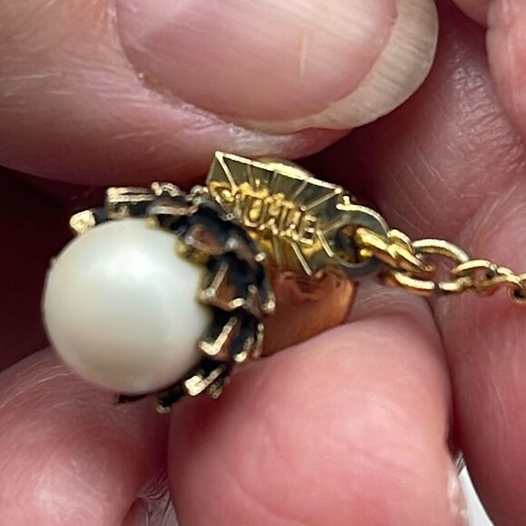 Vintage Emmons faux pearl tie tac. - Picture 4 of 5